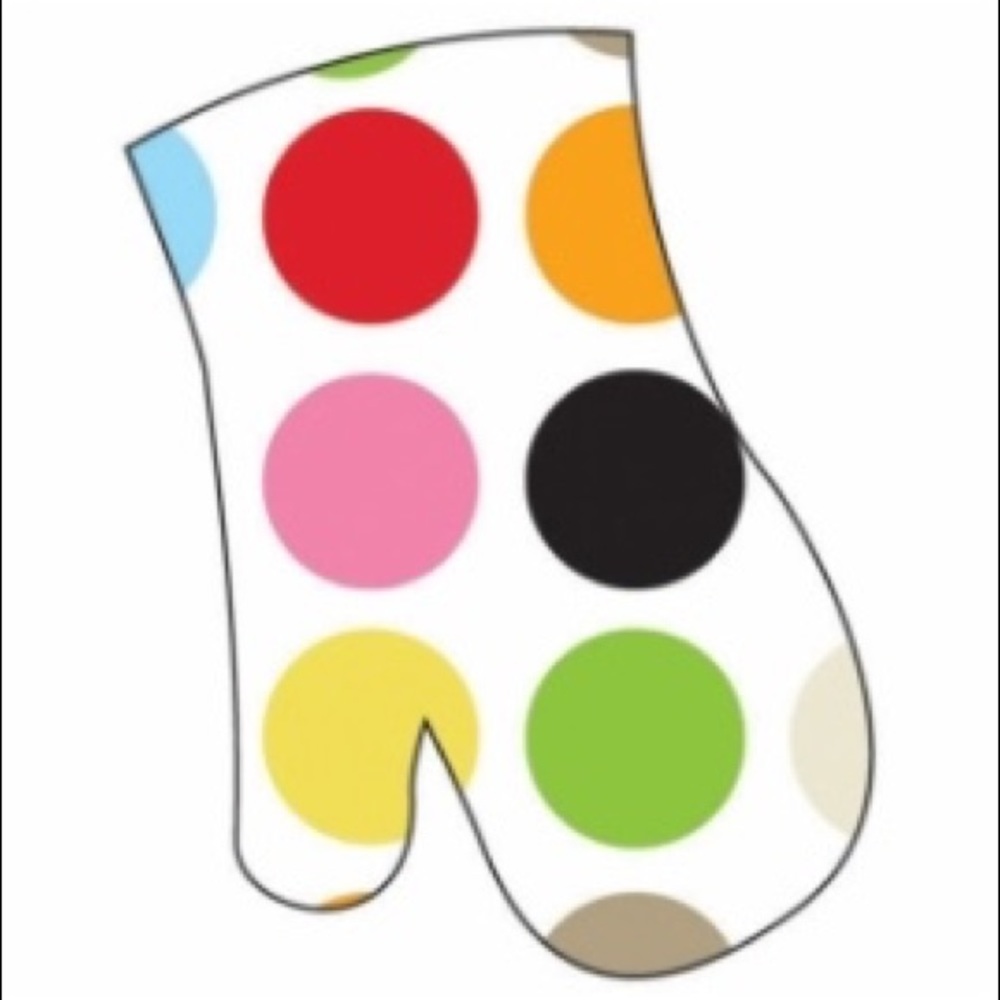 French Bull Multi Polkadots oven mitt